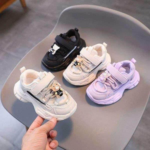 Childrens sports shoes new spring and autumn models girls princess shoes toddler dad shoes soft-soled non-slip boys leather single shoes Korean style L260606P4JM