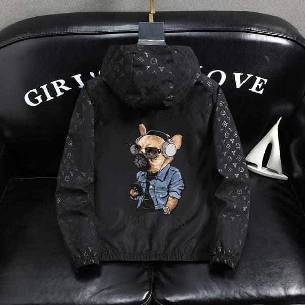 Light luxury hot thin windproof retro designer jacket for men versatile and trendy loose hooded jacket free shipping