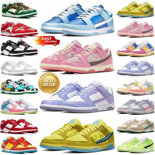 Running Shoes Big Size 48 Us 14 Men Trainers Woman Lows Panda White Black Grey Fog Triple Pink University Blue Argon Orange Lobster Unc Wolf Sneakers