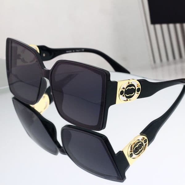 luxury sunglasses designer letter womens women metal sunglasses fashion classic style gold plated square frame vintage design outdoor classical with case