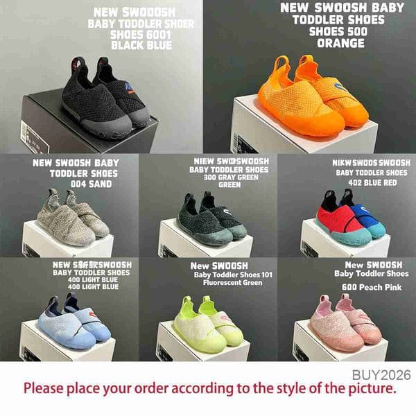 Kids Trainers Toddler Baby Shoes Kids Designer Sneakers Low-Top Casual Slip-On Boys Girls Breathable Sport Shoes Size 185-27