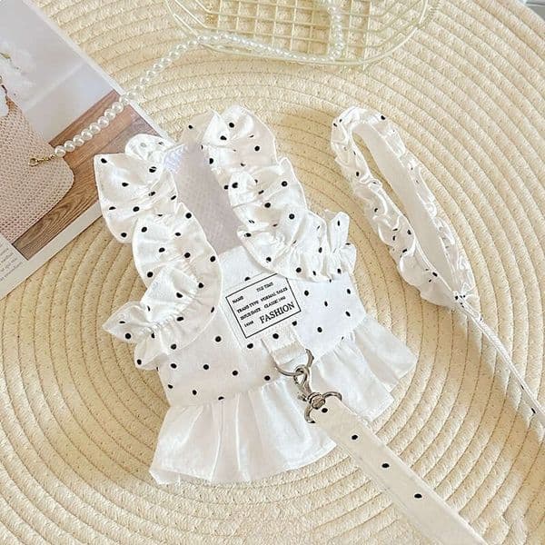 Premium Summer Outdoor Vest Style Harness For Small Dogs Bichon Teddy Pet Dog Walking Leash pupakaIK
