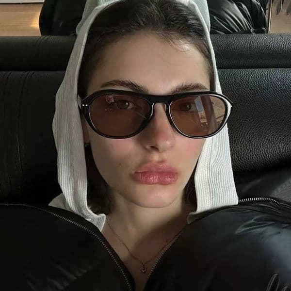 GM Sunglasses for Women Oval Cat Eye High-End Y2K Sunglasses for Men UV Protection Sun Protection L260607