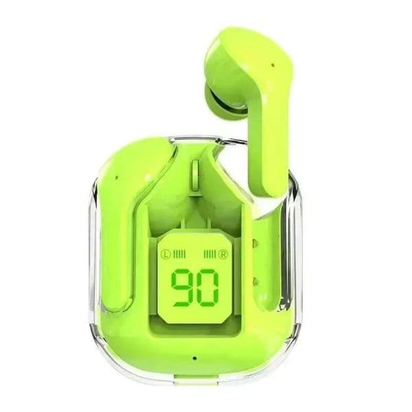Wireless T2 Tws Bluetooth Headset Transparent Headphones ENC Power Digital Display Stereo Sound Earphones for All Smartphones