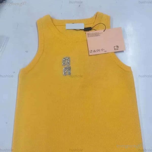 mius top Designer womens tank top women crop tops vest sleeveless cotton wet tank top fashionable knitted camisole tees clothes mius top 445
