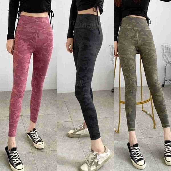 Yoga Fitness Women Pant Pilates Swift Speed Sports Soft Sanding Camouflage Yogas Pants Womens Exercise Trousers Quick Dry Running Leggings Long Sweatpants