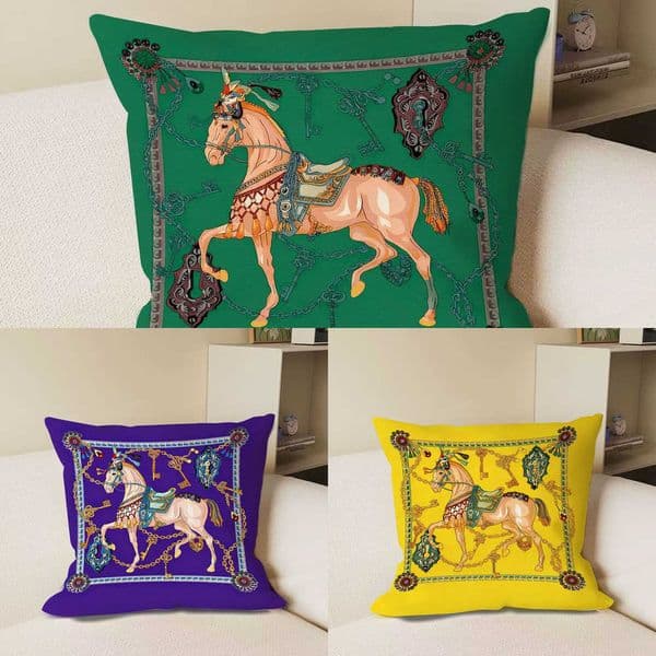 Sofa Cushion European Horse Style High-End Decoration for Living Office Model Room Simple Retro Luxurious Back Pillow Case Y260608