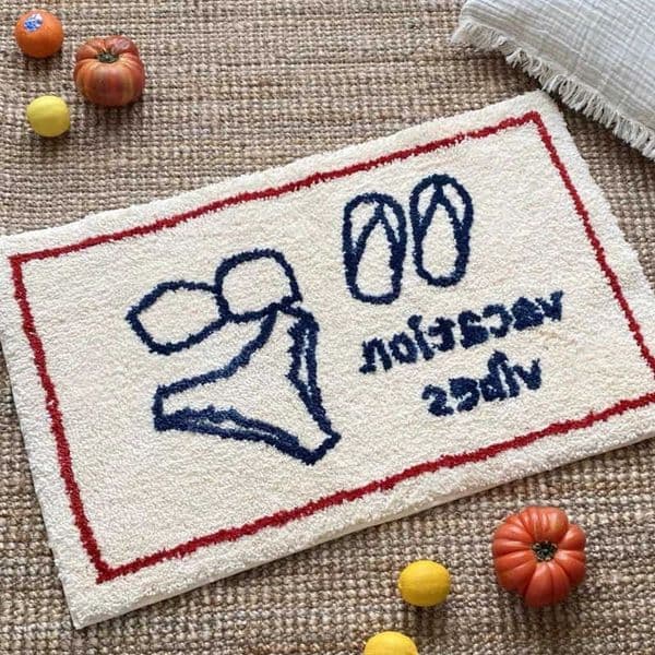 Bathroom VIKAMA Plush Soft Comfortable Mat Shower Room Entrance Wear-Resistant Anti-Slip Rug Home Decoration D260608