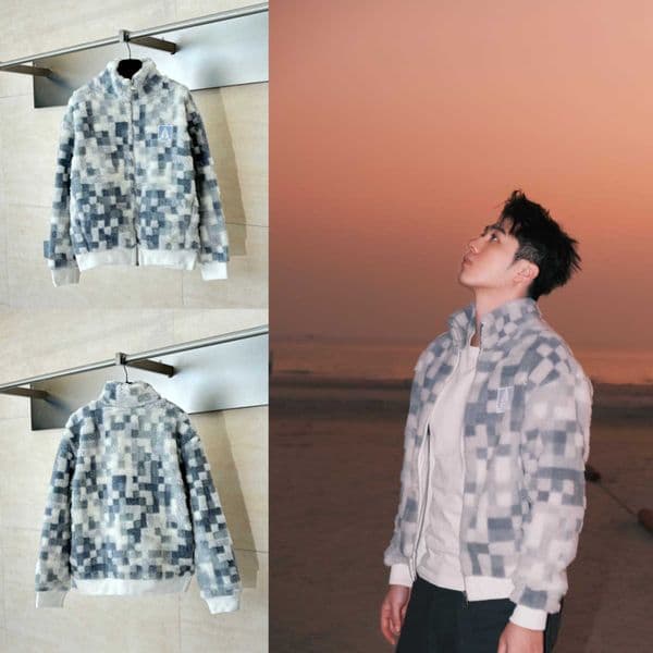 High quality designer clothing Correct version of the new autumn/winter DYSL ski series block color block long-sleeve fleece jacket unisex