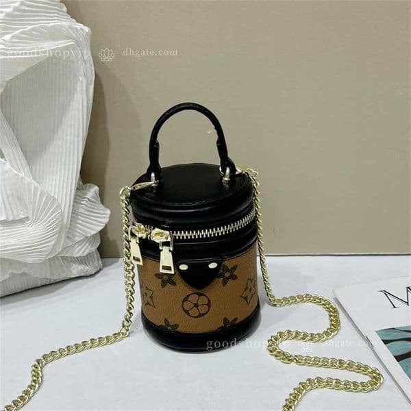 Designer Bag Cylindrical Small Printed Cylindrical Bucket Luxury Hand Bags