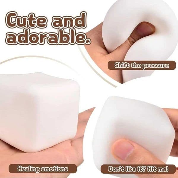 Shaped New Tofu Soft Squishy Slow Rebound Toy For Adult Office Use Relieve Anxiety And Daily Stress Relief Z260608