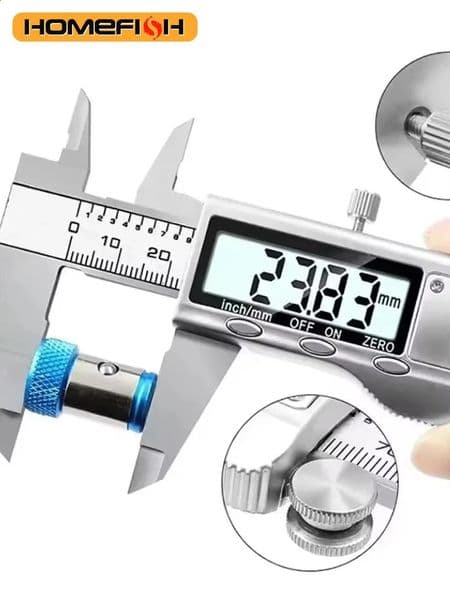 6 Inch 150mm Digital Vernier Caliper Stainless Steel Micrometer Measuring Tool Depth Ruler 260603