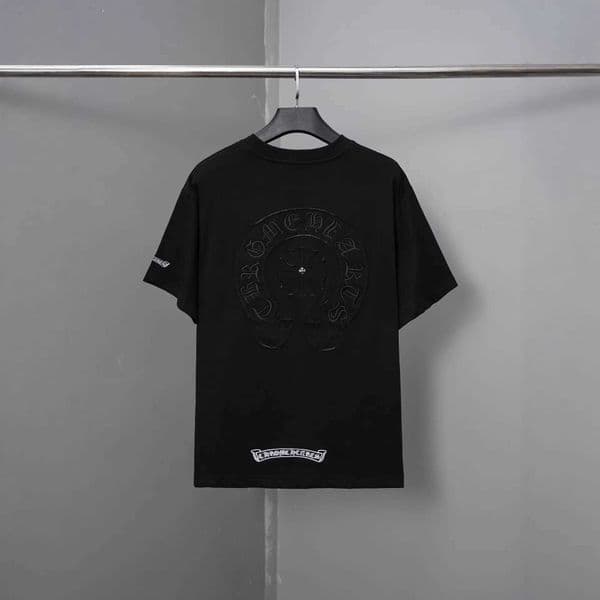 High quality designer clothing CH Chrome Correct Version 2026 Summer Patch Embroidery Rivet Short Sleeve T-Shirt
