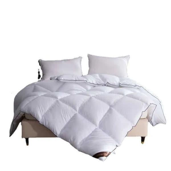 2026 Goose Down Comforter perfume King/Queen Size All Season White Fluffy Feather Duvet Insert With Tabs High Fill Power Weight cologne Free Shipping 18