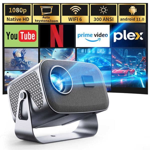 2026 New Model Electric Focus Projector Overseas A10 Ultra HD Projector 4K Screen Projection Mobile Phone Wall Projection 7 L260608