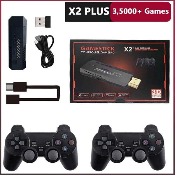 X2 Plus 128G Handheld Game Console 4K Ultra HD Screen 40000 Retro Games Wireless HDMI TV Out 50 Emulators T260608