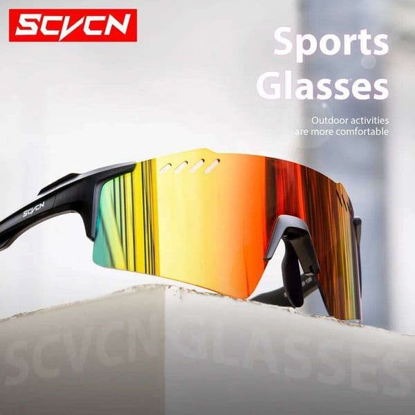 SCVCN Outdoor Photochromic Sunglasses Sports Bike Cycling Man MTB Climbing Glasses Eyewear Women Driving Bicycle Goggles J260608