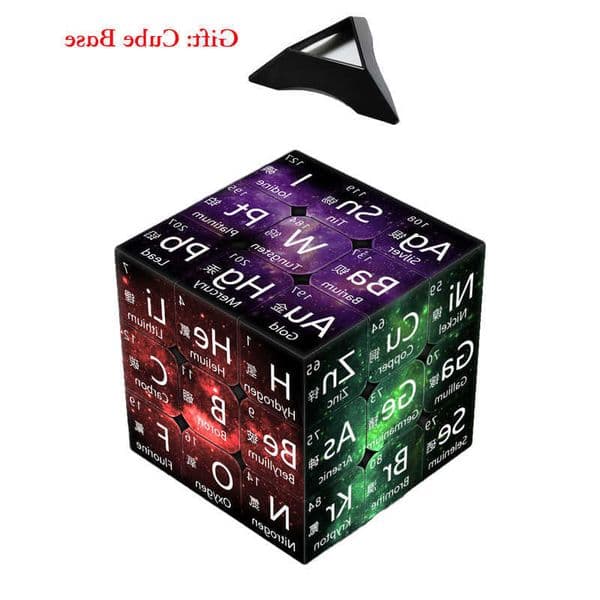 Magic 3x3x3 Cube Chemical Periodic Table Physics Teaching 3x3 Cube Students Brain Training Educational Learning Toy for Children H2606087TNB