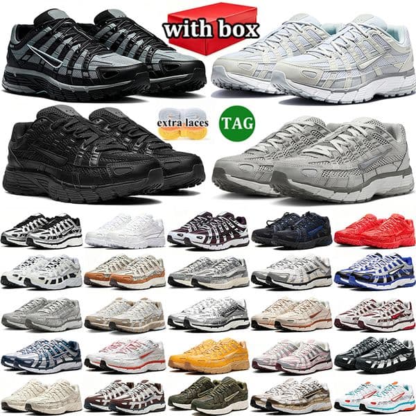 free shipping with box p6000 designer shoes d h gate running shoes sport sneakers for men women black white grey pink blue silver red outdoor sports trainers chaussure