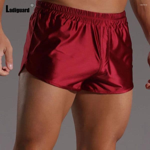 Men's Shorts 2026 Summer Elastic Waist Basic Men Casual Thin Glitter Running Beach Ultra-shorts Sexy Mens Clothing Plus Size S-4XL