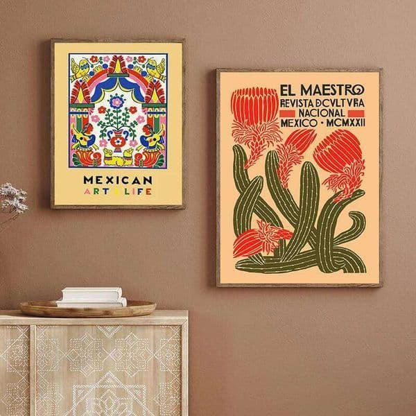 El Maestro Vintage Poster and Prints Canvas Painting Mexican Wall Art Decorative Picture Home Living Room Decoration 26L0608