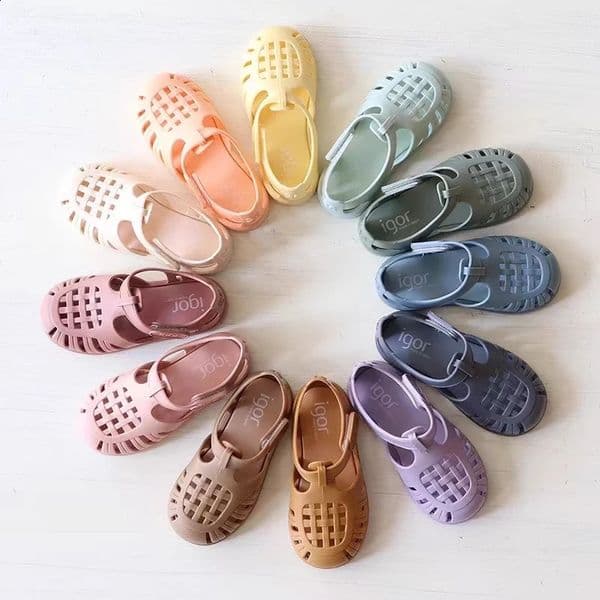 Solid Color Fashion Boys Girls Summer Roman Sandals Childrens Shoes Casual Toddler Baby Beach Sandals 260608
