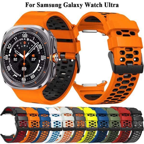 Compatible Samsung Watch Breathable Two-tone Silicone Watch7 Ultra Sports Band 47mm