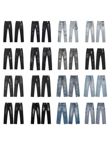 High quality designer clothing Meichao Ksubi Distressed Washed High Street Unisex Casual Trendy Slim Fit Skinny Stretch Jeans