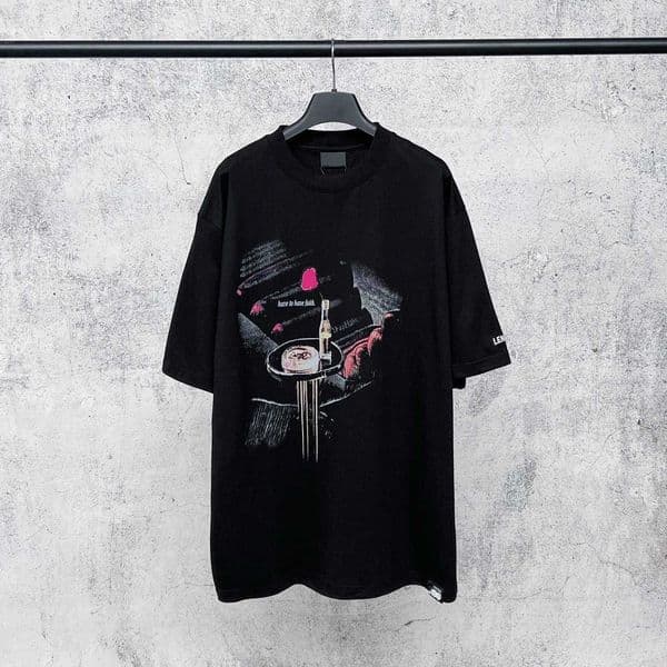 High quality designer clothing High-end Paris 2026 new model B-brand classic small letter embroidery pattern printed loose oversized short-sleeve T-shirt trendy