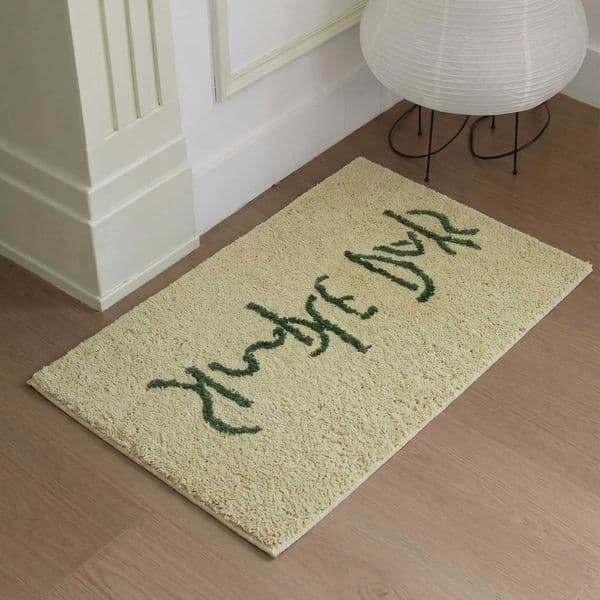Tufting Nordic Letters Bathroom Mat Simple Days Bathmat Soft Rug Tidy Pad Living Room Carpet Anti-slip Hallway Home Door Decor D260608