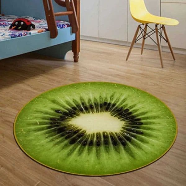 Creative VIKAMA Fruit-Print Rug Non-Slip Comfortable Living Room Sofa Mat Bedroom Bedside Rug Home Furniture Accessory D260608