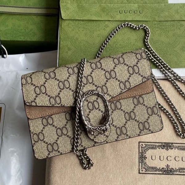 With Box Dionysus Designer Bag Chain Shoulder Bag Crossbody Bag Luxury Marmont Canvas Suede Purse Ophidia Underarm Bag Leather Wave Pattern Clutch Trinket Storage3