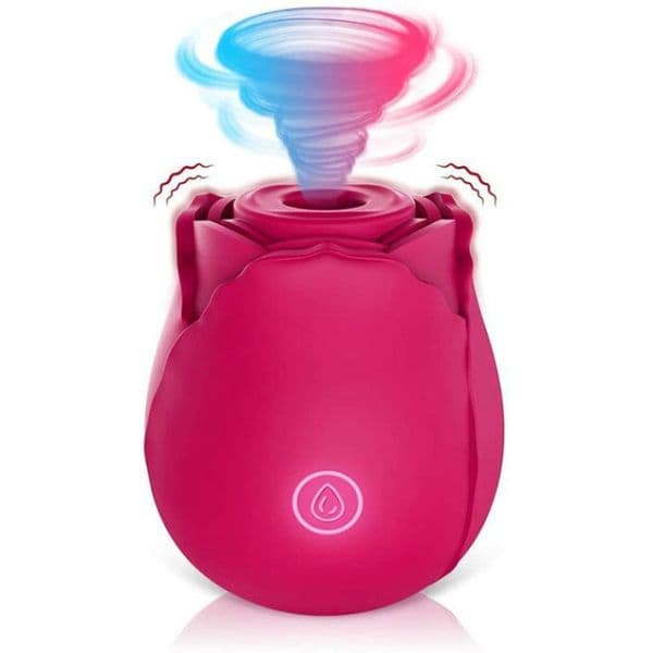 Adult Toy Massagers Rose Shape Vaginal Sucking Vibrators Erotic Nipple Oral Sucker Clitoris Stimulation Powerful Vibrators Women104
