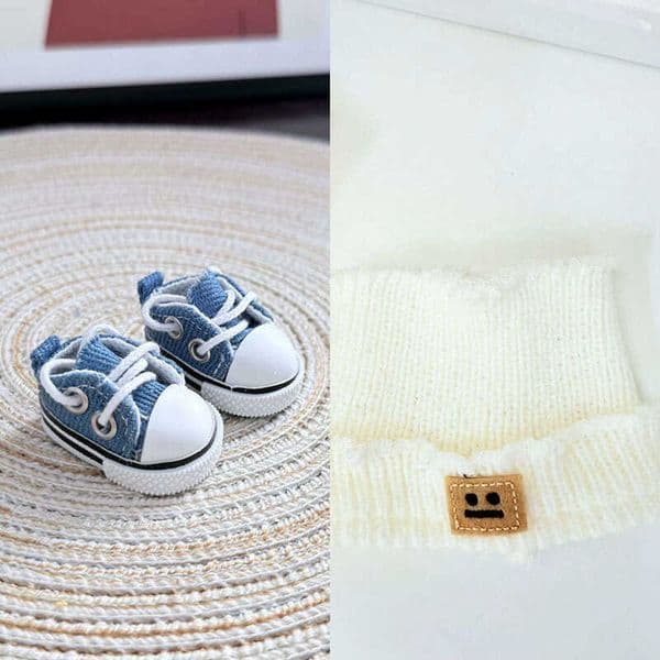 No baby dollsPendant Only First Second Third Generation Labubu Baby Clothes Overalls Set Trendy Cool dh912061137JY Y260608