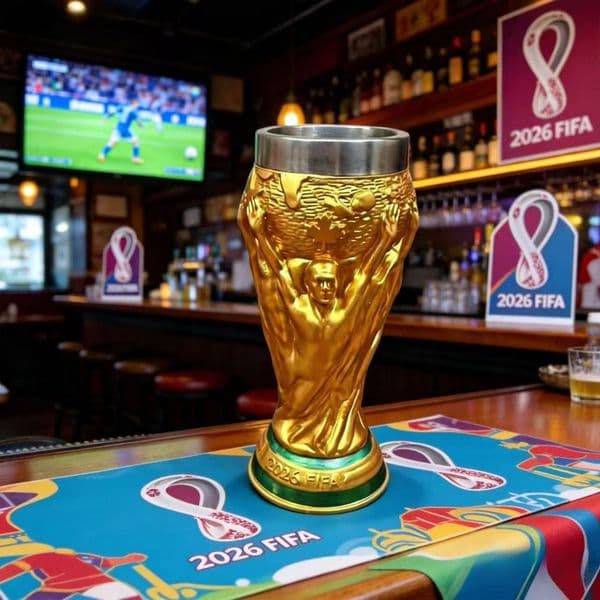 2026 New Spain World Trophy G High Quality Fall Resistant Material Water Cup Football Fan Gift Celebration Match Supplies Free Shipping