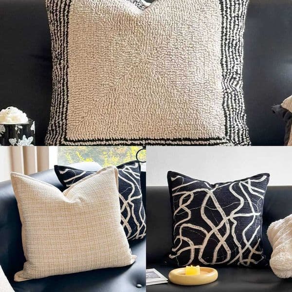 Light Luxury Pillow Vintage Style Italian Sofa Cushion Bedroom Bay Window Tatami Lumbar Pillow Backrest Cushion Y260608
