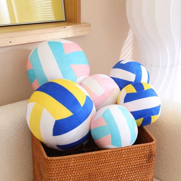 Kawaii Simulation Volleyball Plush Sale Toy Cute Volleyball Props Pillow Accompany Kids Soft Gifts for Girls Boys Room Decor M260608