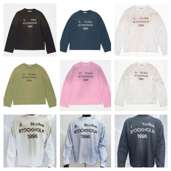 Europe Oversize Letter Print Washed Vintage Tee Long Sleeve Muddy T shirt Casual Fashion Skateboard Men Women Graphic Ripped T-shirt thumbnail 2