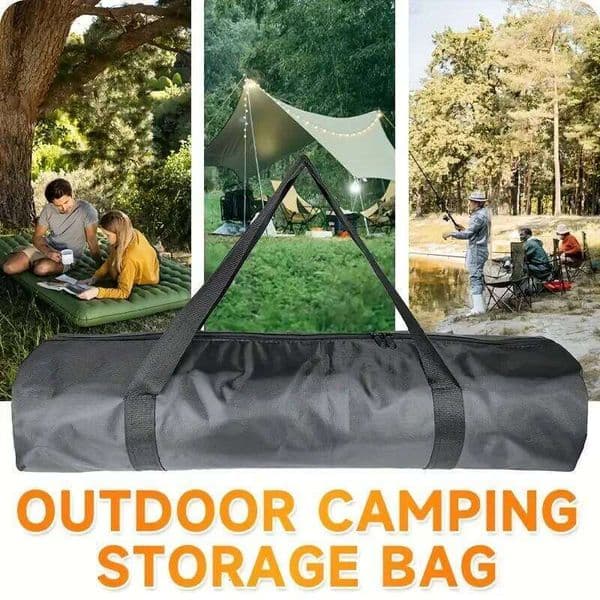 Large Oxford Cloth Camping Chair Storage Bag with Shoulder Strap Foldable Outdoor Equipment Durable Zipper Travel Tote 26W0608