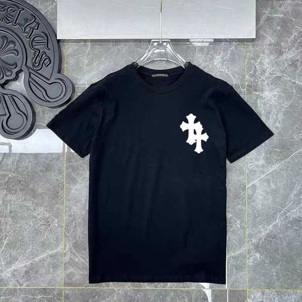 High quality designer clothing CH Chrome Spring/Summer New Style Cross and Horseshoe Print Chrome Short Sleeve T-Shirt for Men and WomenCHX8