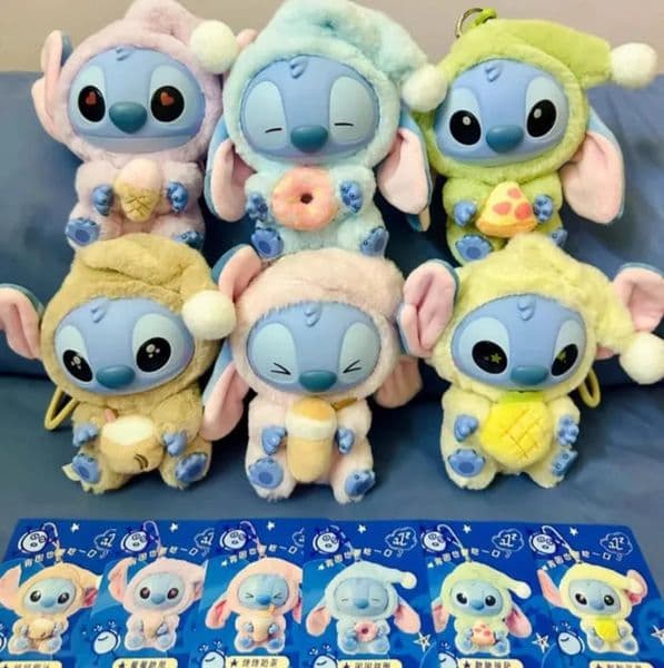 2026 New New STITCH LABUBU Blind Box Toy Gifts perfume Party Favors Adorable Desk Decorsoccer Collectible Enamel Figurine PVC Sitting Doll Macaron Color cologne 01