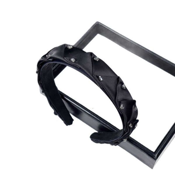 Elegant Women Hair Water Accessories Diamond Headband Hair Bands Vintage Women Hair Clip Hairband Versatile Pressed Hair Hoop M260608