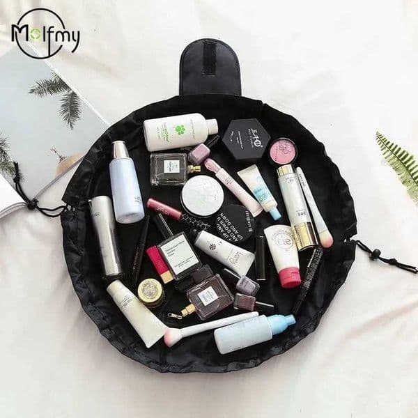 Drstring Cosmetic Bag Travel Storage Pearl Makeup Bag Organizer Female Make Up Pouch Portable Waterproof Toiletry Beauty Case J260608