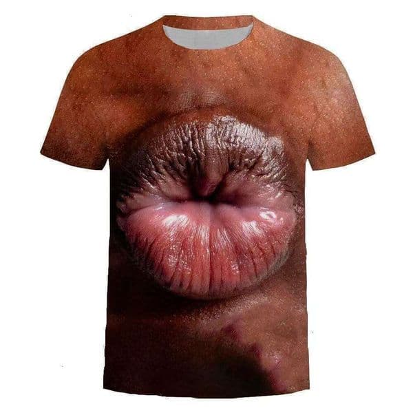 Creative Funny Muscle Man Outfit Abdominal Muscle Short Sleeve Printed 3D Pattern Personality Chest And Abdominal T-Shirt Eaa Bbf