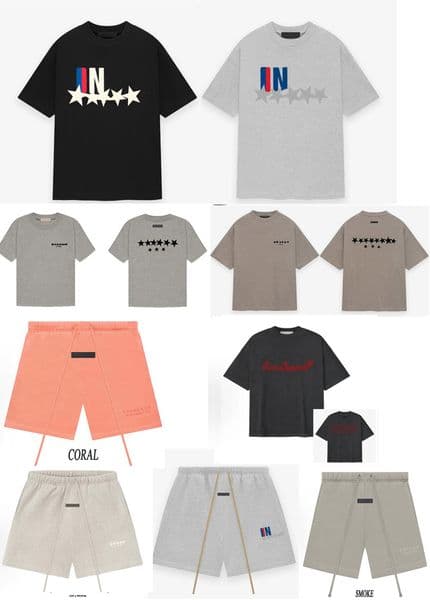SS25 Classic essential T-Shirts Chest Letter Laminated Print Short Sleeve High Street Loose Oversize Casual T-shirt US SIZE