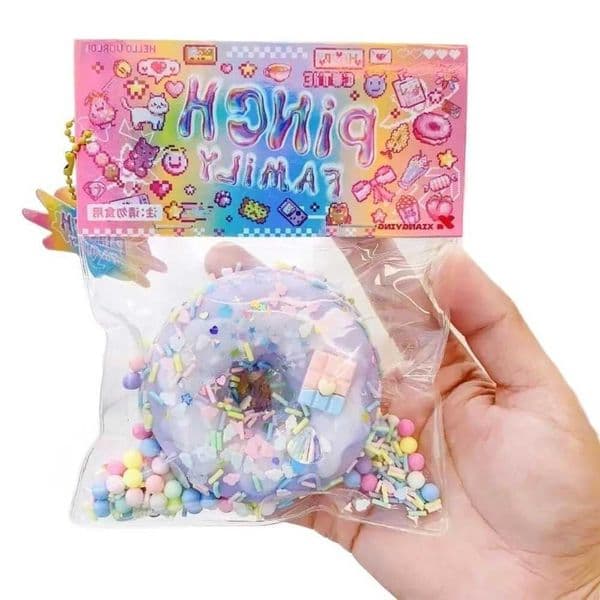 Fidget Taba Toys Squishy Squishy Squeeze Food Toys Reduced Pressure Kawaii Donuts Waffle Cake Pinch Stress Relieving Toys C260608