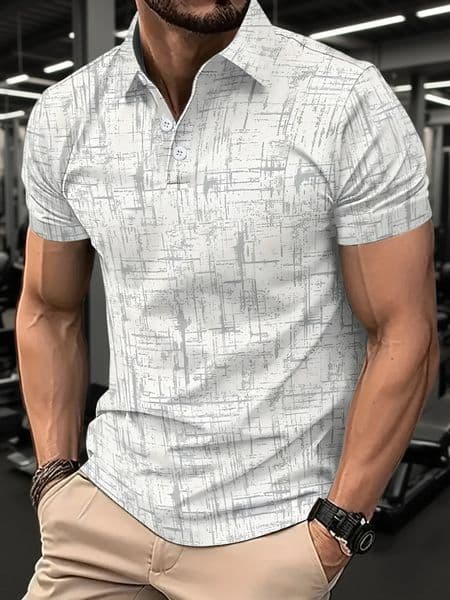 2026 Summer Mens Polo Shirt - 3D Printed Breathable Lightweight Stylish Casual Outdoor Sports Mens Clothing 260608