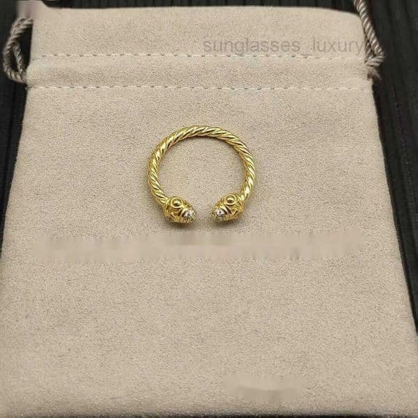 Davidlys Bracelet NEW ring 2026 Yurmon Designer High Quality Davidlys Jewelry Yurmonly Classic Punk Luxury Fashion Retro Unisex Gold Ring Mens Rings Fashion db5