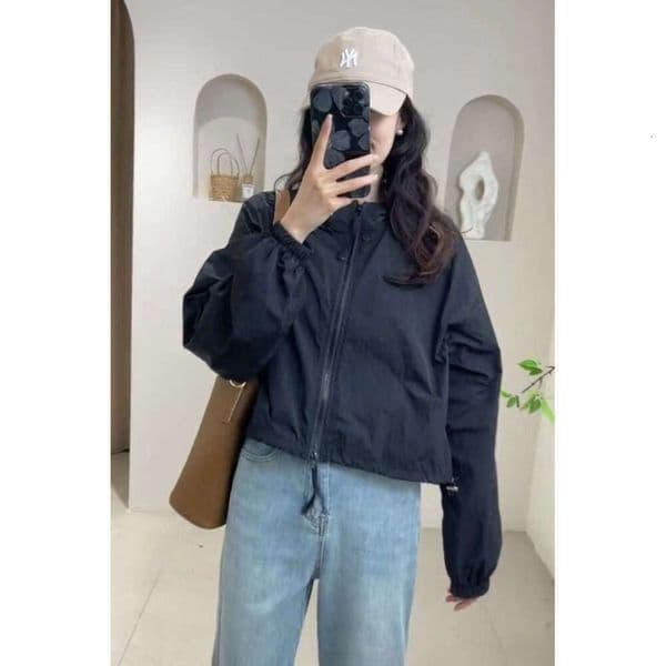 Sun Protection Clothing For Women, Summer Thin Jacket, 2024 New Short Style, Loose Fit, Versatile Hooded Sun Protection Top For Petite Sizes De3