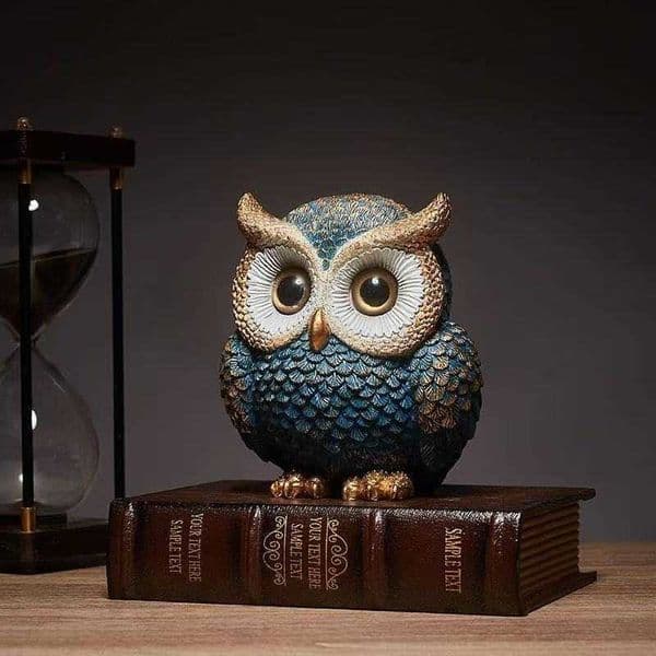 American Owl Desktop Ornaments TV Cabinet Wine Cabinet Decoration Resin Crafts Gift L260606